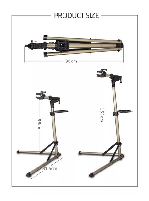 Atril Profesional 360º Mantención De Bicicleta Ajustable 2 Patas-5