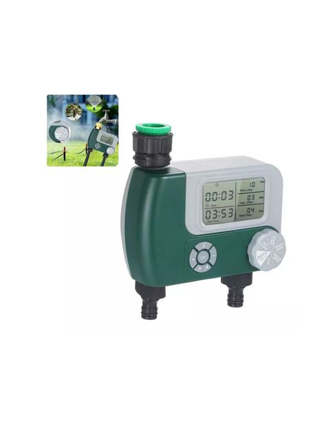 Programador Riego Automatico Timer Jardin 2 Salidas-0