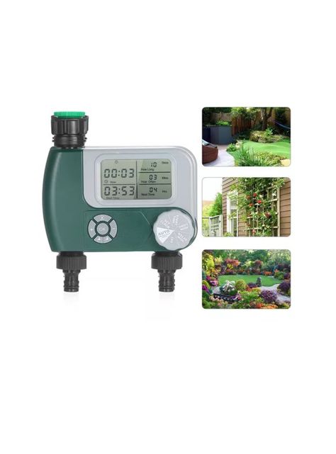 Programador Riego Automatico Timer Jardin 2 Salidas-4