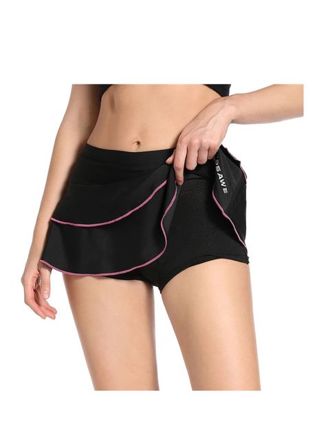 Falda Para Ciclismo Acolchada Gel, Calza Mujer-5