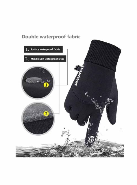 Guantes Térmicos Resistentes Al Viento, Deportivo Y Casual-3