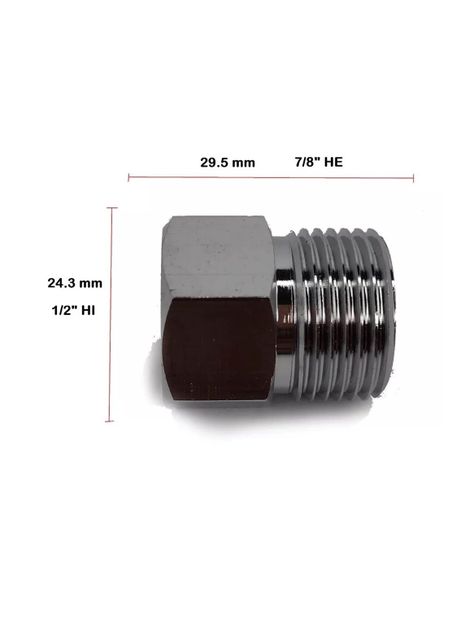 Conector Hi - He, 1/2 X 7/8 , Niple Adaptador-3