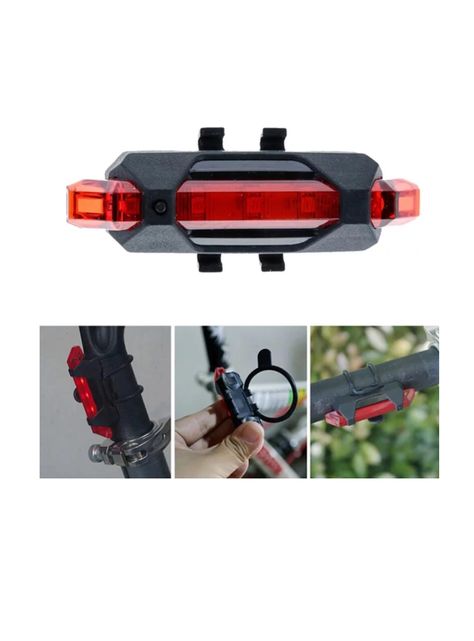 Luz Trasera Roja 15 Lúmenes Recargable Usb Sillín Bicicleta-2