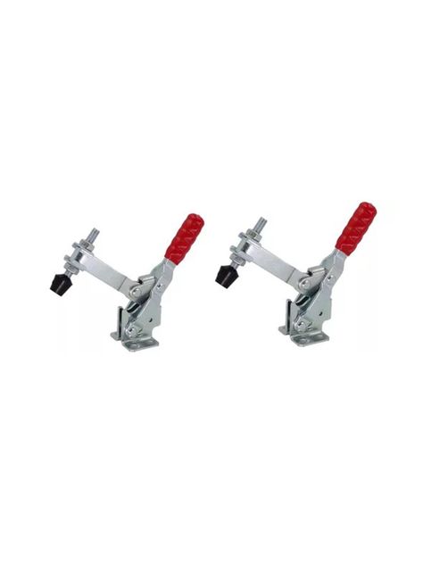 Pack 2 Clamp Presión Vertical Gh-12130 227kg Tirador Rápido-0