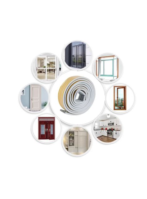 Burlete Cinta 10mts Aislante Térmico Adhesivo Puerta Ventana-5