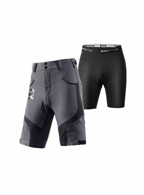 Set Pantalón Short + Ropa Interior De Ciclismo Rockbros Mtb-1