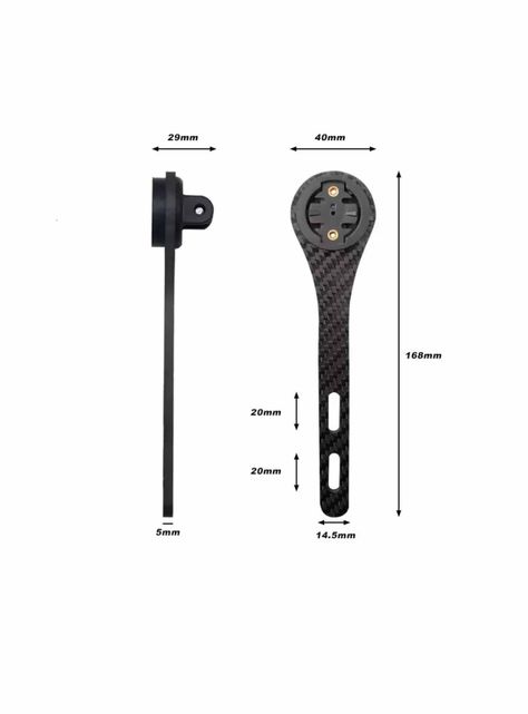 Porta Gps De Fibra De Carbono Para Manillar Integrado-1