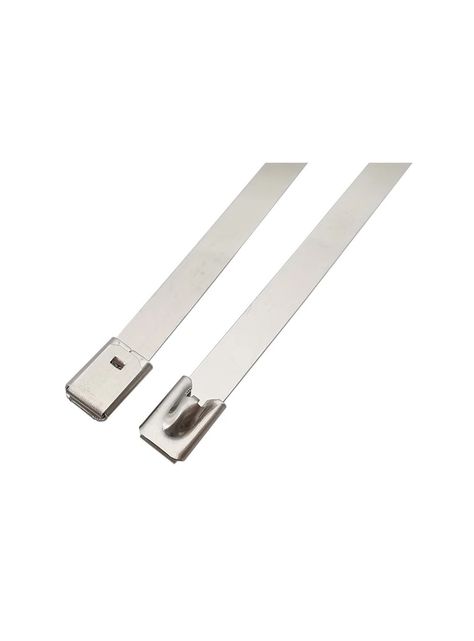 100 Flejes Metálicos C/ Hebilla Seguridad 4.6 X 200mm Zuncho-1