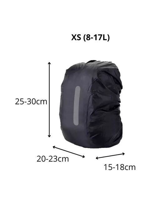 Funda Cubre Mochila Impermeable Reflectante 8-17 Litros-2