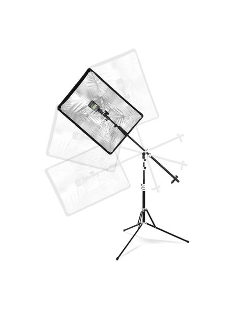 Soporte Boom Telescopico 470-1250 Mm Reflector Y Flash Foto-3