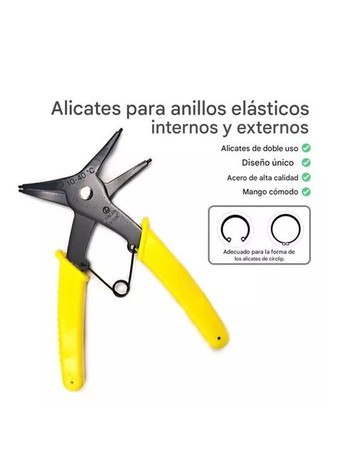 Alicate Pinza Anillos De Retención Interno Externo Multiuso-1
