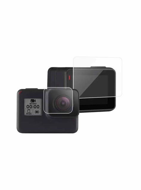 Set De Láminas Protectoras De Pantallas Y Lente Gopro Hero 8-0