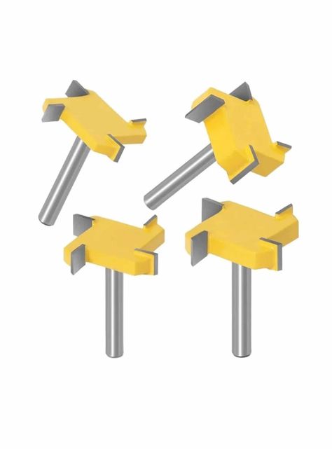 Fresa Ranuradora Tipo T De 12mm 4 Bordes Router Carpintería-4