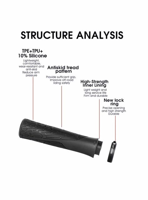 Puños West Biking C/ Lock Bicicleta Mtb Bmx Grips Empuñadura-3