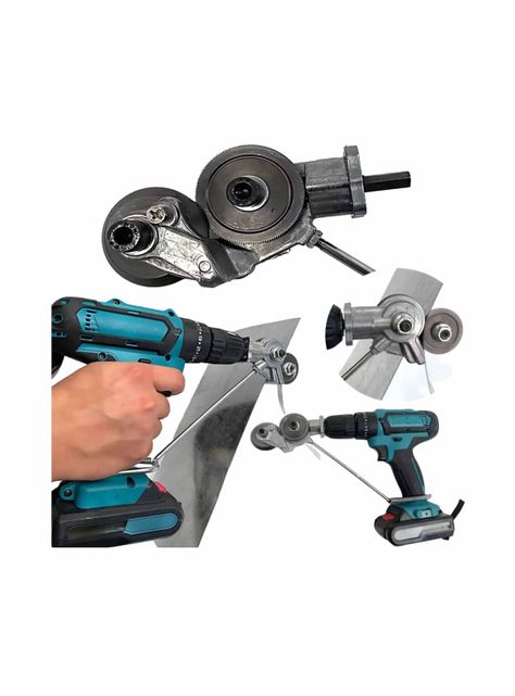 Adaptador Corta Latas De Taladro Eléctrico, Cortachapa-7