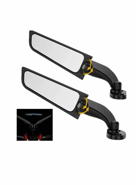 Espejos Tipo Alerón Motos Tunning Compatible Yamaha Kawasaki Suzuki-3
