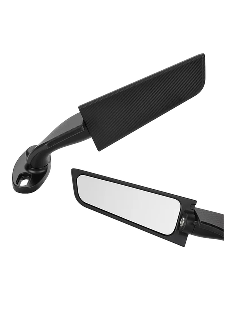 Espejos Tipo Alerón Motos Tunning Compatible Yamaha Kawasaki Suzuki-0