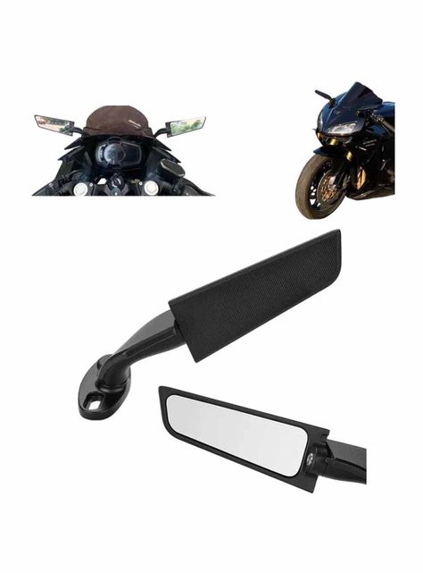 Espejos Tipo Alerón Motos Tunning Compatible Yamaha Kawasaki Suzuki-1