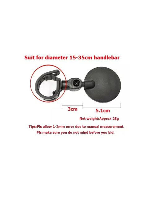 Espejo Retrovisor Para Bicicletas Y Scooters Ajustable-4