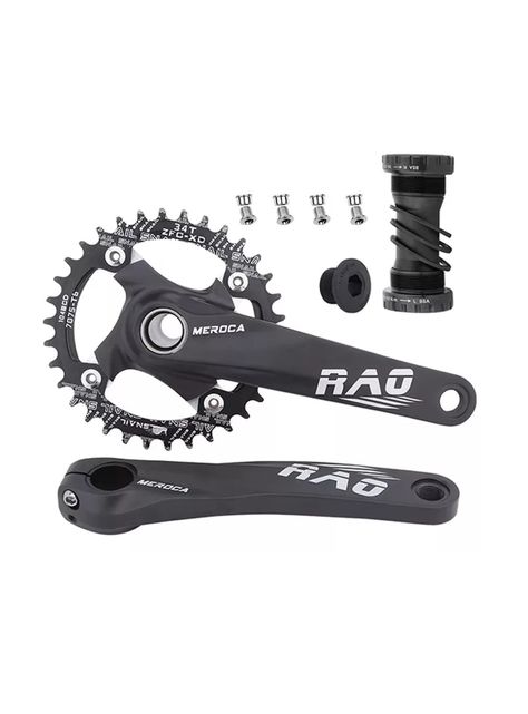 Juego Volante Plato Bielas 170mm Motor Bicicleta Mtb-0