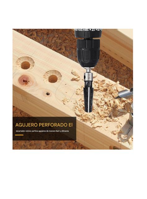 Broca Cónica Madera De Precisión Para Taladro Y Manual 5-16mm-7