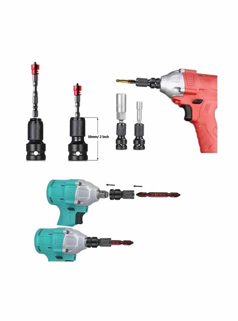 Adaptador De Brocas Hexagonales Liberación Rápida 1/2 - 1/4-5