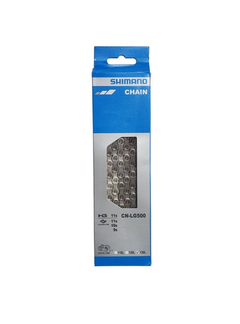 Cadena Shimano Lg500 9/10/11v 138l Linkglide + Quick Link-0
