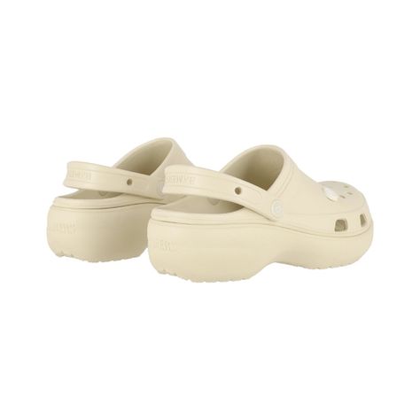 Zuecos Plataforma Mujer Bamers Air Beige-5