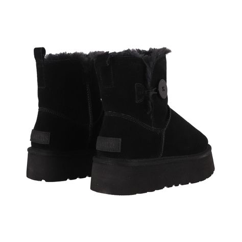 Bota Mujer Bamers Blast Button Cuero Negro-5