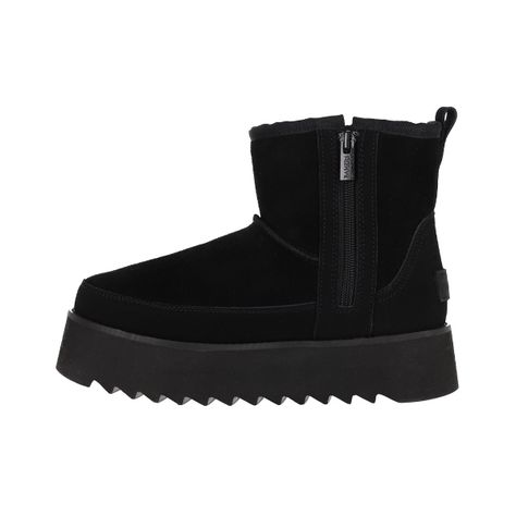 Bota Mujer  Bamers Platform Negro-1