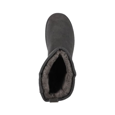 Botas Mujer Bamers Blast Clásicas de Cuero Charcoal-2