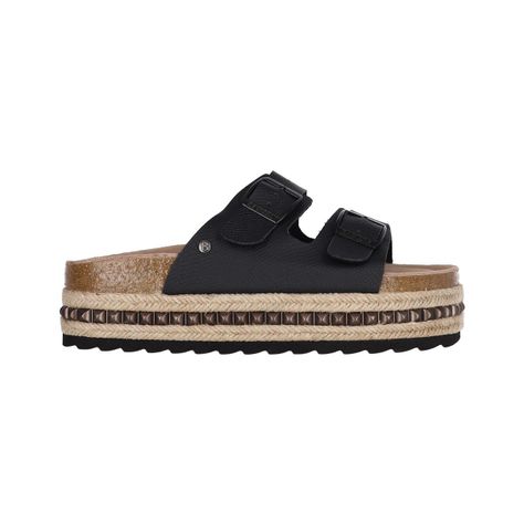 Sandalia Mujer   Bamers Kend Yute Hight Studs Negro-0