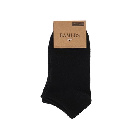 Calcetines Mujer Bamers Show 3 Pack Negro-2