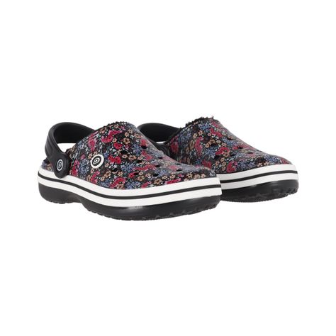 Zuecos Mujer Bamers Refugio Line Negro Print-4