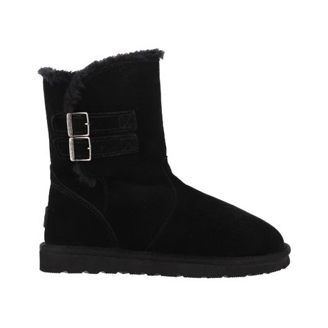 Bota Mujer Bamers Blast Strap Cuero II Negro-0