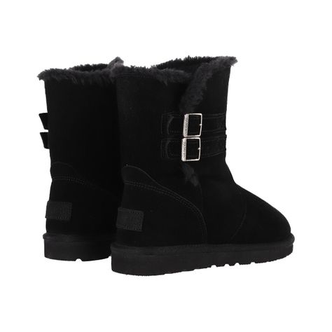 Bota Mujer Bamers Blast Strap Cuero II Negro-5