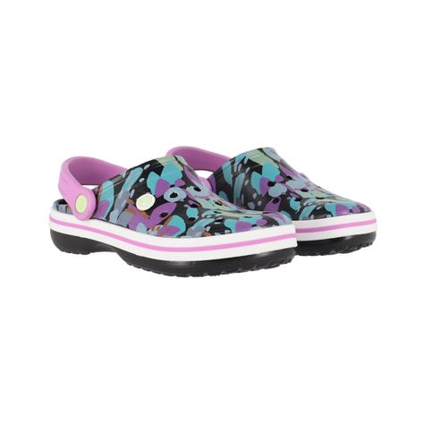 Zuecos Mujer Bamers Airline Negro Print-4