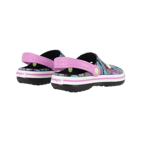 Zuecos Mujer Bamers Airline Negro Print-5