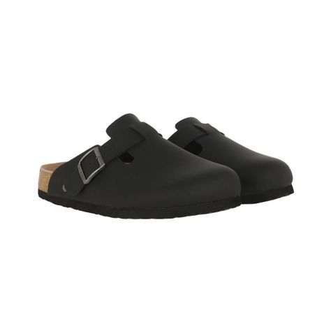 Zueco Mujer  Bamers Classic Buckle Negro-2