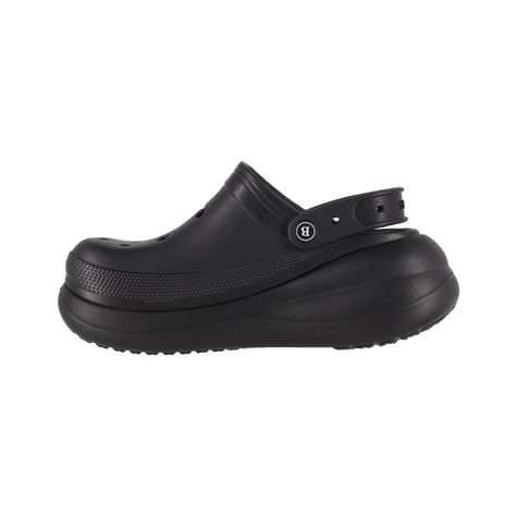 Zuecos Plataforma  Mujer Bamers  Air Negro-1