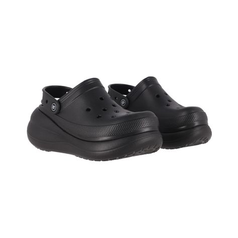 Zuecos Plataforma  Mujer Bamers  Air Negro-4