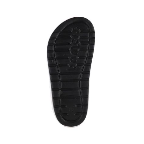 Zuecos Plataforma Mujer Bamers Airline Negro Print-3