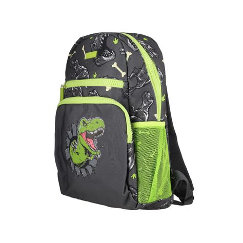 Mochila  Bamers Dinosaurio Gris-1