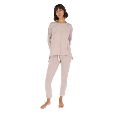 Pijama Bamers Rito Mujer Lila-0