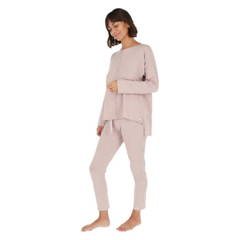 Pijama Bamers Rito Mujer Lila-1