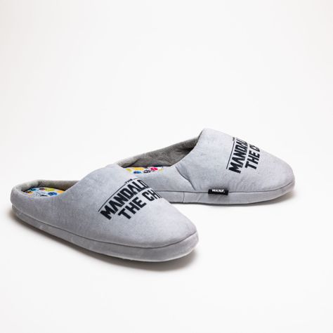 Pantufla Hombre Mandalorian Logo Gris Star Wars-0