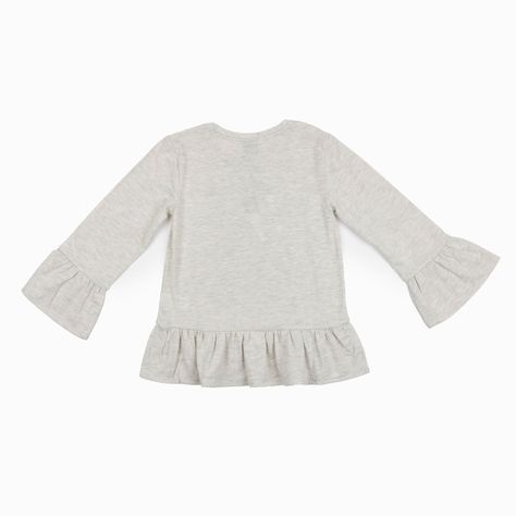 Polera Manga Larga Niña Minnie Fabulosa Gris Disney-1
