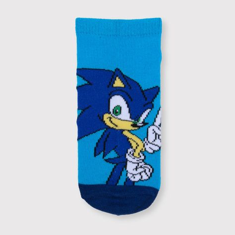 Bipack Niño Calcetin Sonic Personaje Azul-1