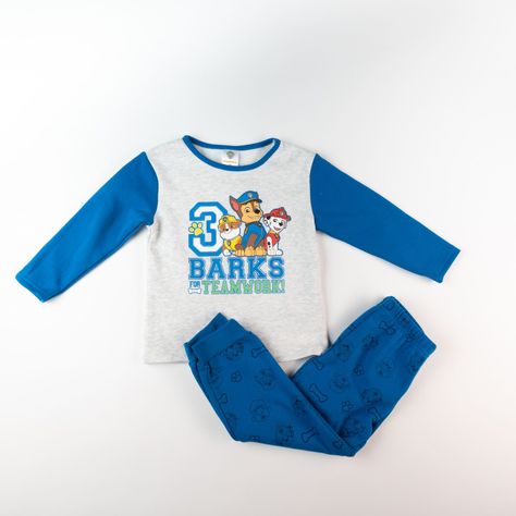 Pijama Niño Barks Azul Paw Patrol-0