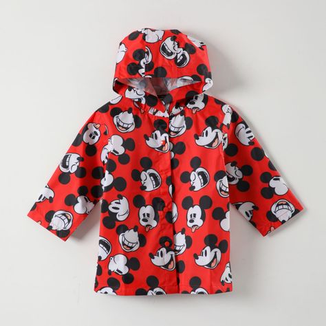 Chaqueta Impermeable Niño Mickey Full Of Faces Rojo Disney-0